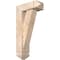 Ekena Millwork Traditional Arts and Crafts Smooth Bracket w/ Offset Brace, Douglas Fir, 5 1/2"W x 14"D x 26"H BKT0604X14X26TRA03SDF - alternate 1